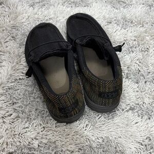 Black HeyDude with colorful back